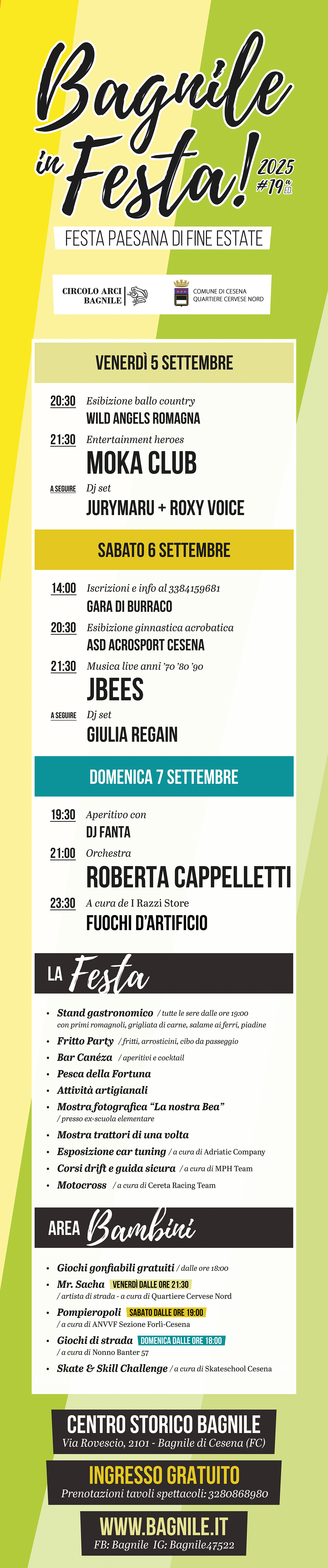 Locandina - Bagnile in festa! 5-6-7 settembre 2025